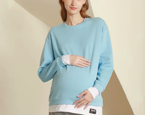 美国费雪孕妇装春秋大码宽松休闲时尚潮妈韩版...