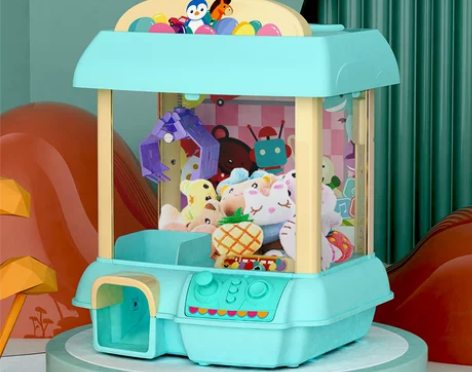 ?贝思迪抓娃娃机玩具小型家用迷你夹公仔机儿...