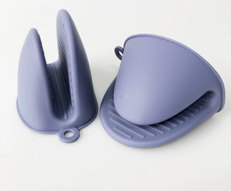 库存防烫手夹 厨房硅胶隔热手套 五指加厚砂...