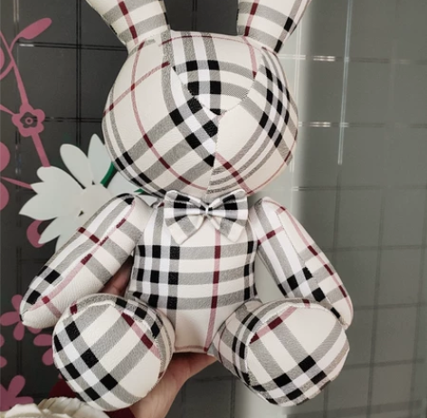 全新网红卡通玩具布偶皮质兔子摆件装饰公仔礼...