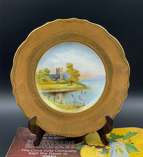 英国Cauldon画师A.Winkle签名...