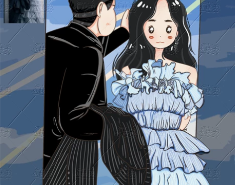 图片人物定制设计,专属婚礼请柬、人形立牌、...