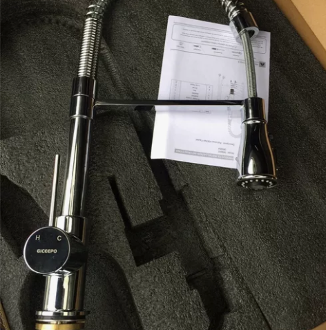 意大利进口全铜厨房抽拉龙头 非得而达 摩恩...