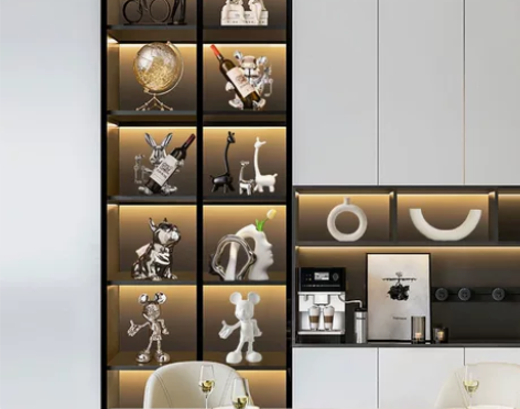 装饰品摆件 装饰品家居轻奢高档进门玄关酒柜...