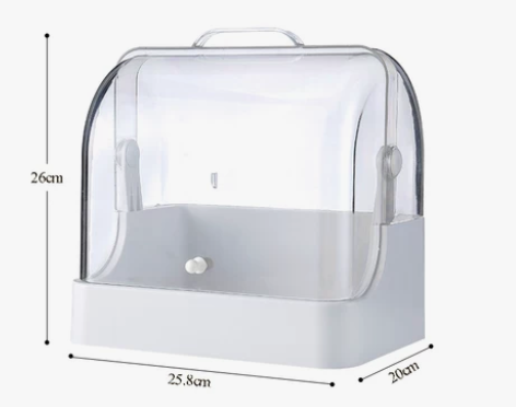 网红化妆品收纳盒宿舍神器桌面家用防尘简约梳...