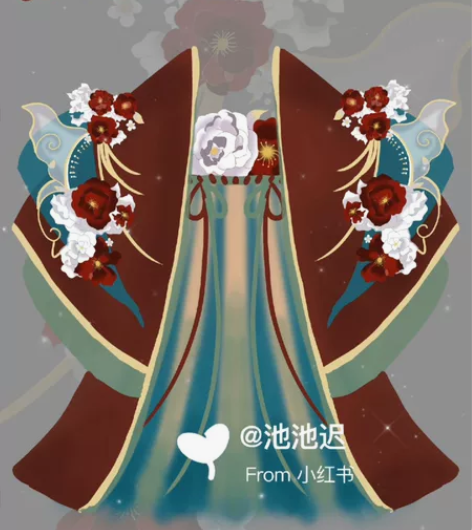 原创汉服设计稿——朱颜旧 喜欢的掌柜可私设...