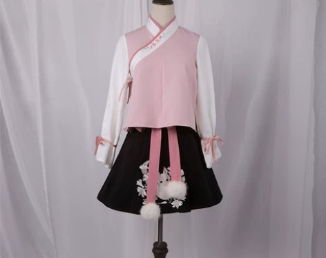 鹿韵记原创设计改良汉服女秋冬日常改良连衣裙...