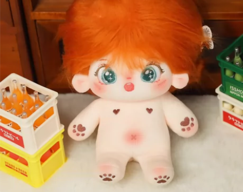 现货包邮20cm棉花娃娃无属性炸毛水果系列...