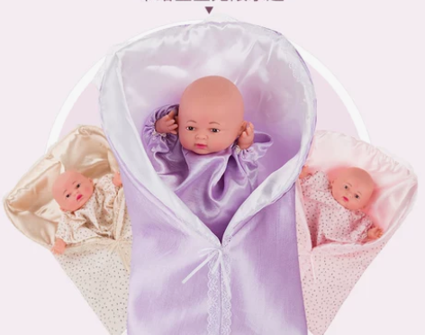 仿真婴儿睡眠娃娃手偶亲子玩具儿童手套表演布...