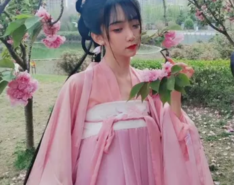 【清欢纪山樱】原创汉服女一片式齐胸襦裙大袖...