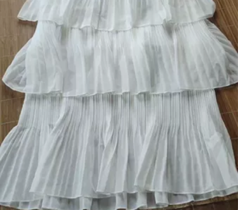夏季雪纺三层蛋糕裙，腰围松紧腰设计 感兴趣...