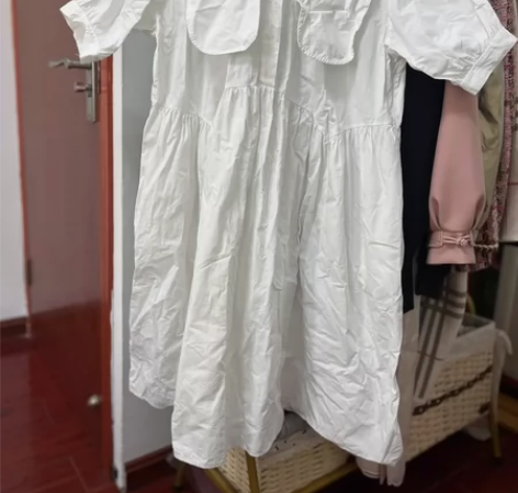 夏季孕妇裙  日系复古文艺学院风大耳朵娃娃...