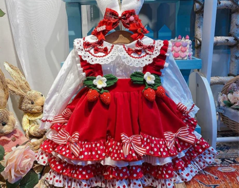 一只懒猪猪家 佩奇家 草莓庄园裙子100码...