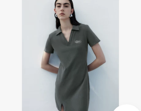 UR2023夏季新款女装美式复古运动风开衩...