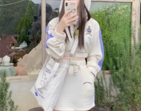 bandarsaya可爱小熊休闲运动风套装...