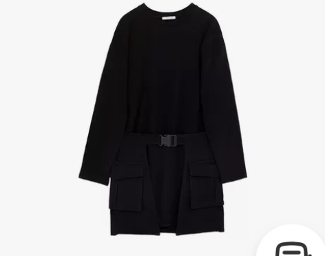 ?【闲置】ZARA 女装 工装口袋连衣裙 ...