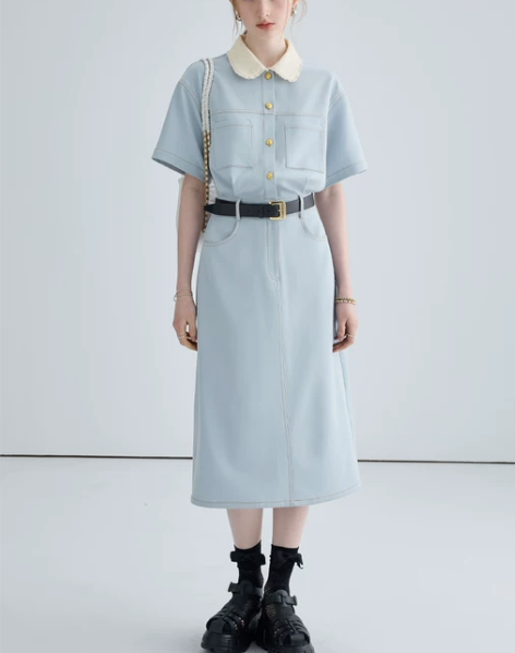 连体裤 连体短裤女夏小个子显瘦法式连衣裙高...