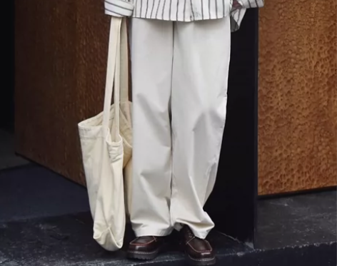 日系通勤直筒裤子男女高腰显瘦春夏新款休闲宽...