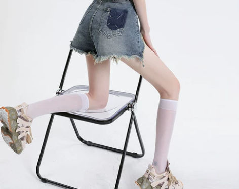 毛边牛仔短裤女小个子夏季2023新款复古破...