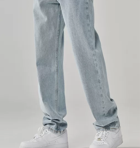 牛仔裤 裤子牛仔裤ALLIN 浅蓝色水洗男...
