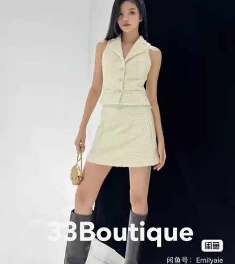 33Boutique经典小香背心马甲精制优...