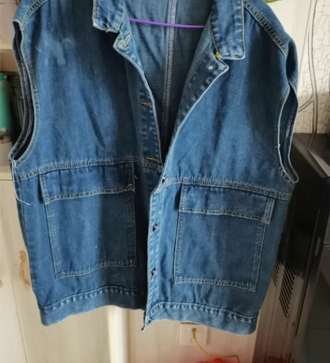 牛仔马甲外套，牛仔背心外套，女款马甲外套！...