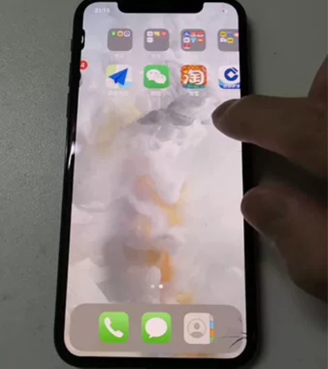 iPhone X港版64G,内屏有裂痕,贴...