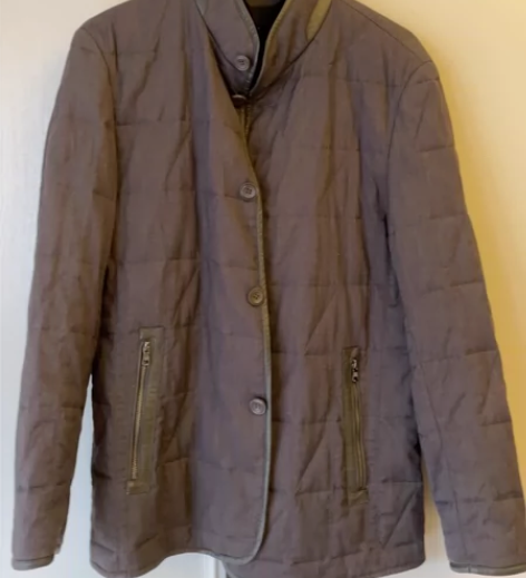 Pat薄羽绒，180码，铁灰色，兔毛领，羊...