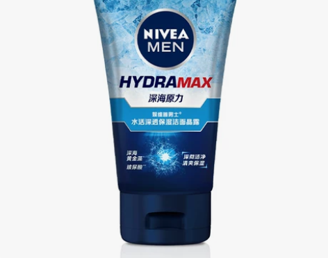 妮维雅 男士水活深透保湿洁面晶露100g瓶...