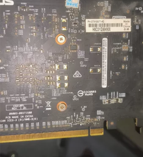 华硕1050ti 4G显卡，家里电脑换新笔...