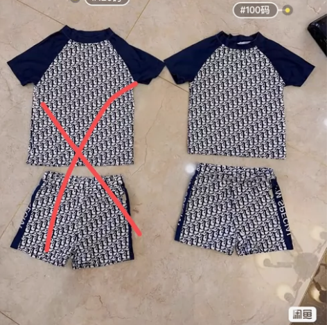 ?包邮豆几妈夏季防晒凉感男童分体印花泳衣 ...