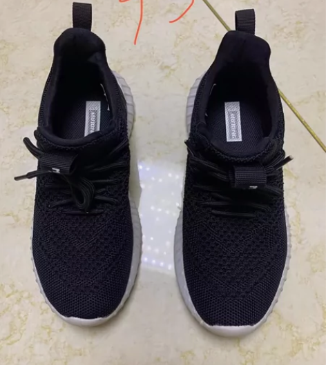 牧童夏季男女童一体织网面运动鞋，35码，3...