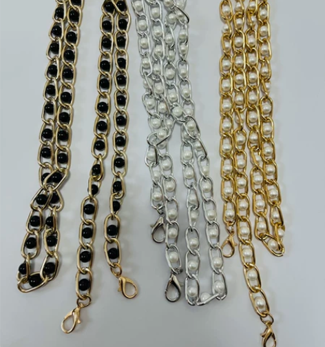 手机壳链女款金属链条背带皮链挂绳斜挎配件斜...