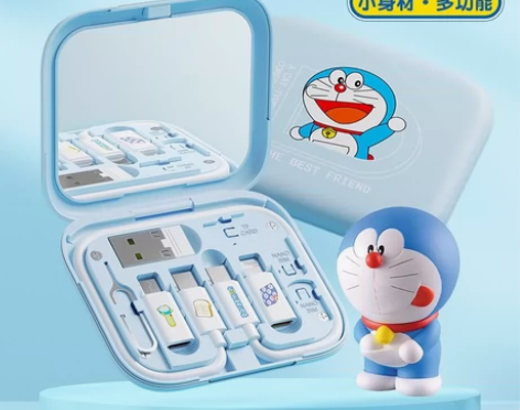 哆啦A梦都市生存卡多功能数据线60W快充手...