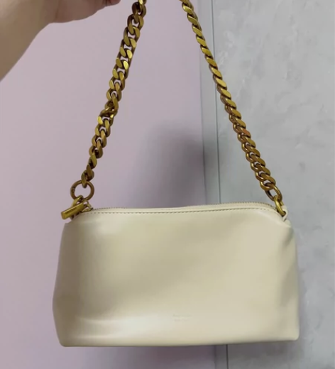 全新真皮手拿包女士 简约款,赠送链条全新品...