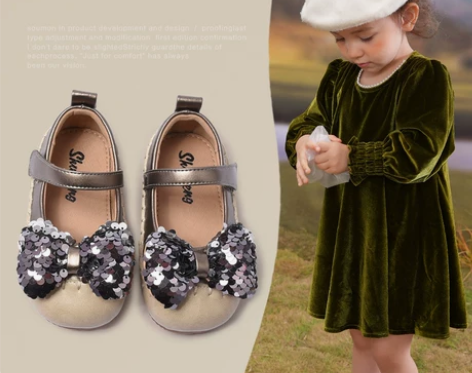 儿童公主鞋洋气女童小皮鞋春秋季新款女小童单...