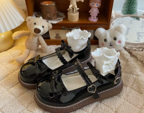 可爱小皮鞋女2021春季jk日系森女软妹百...