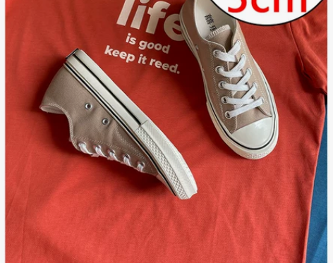 小码帆布鞋 小码板鞋囍乐天 5cm小个子小...