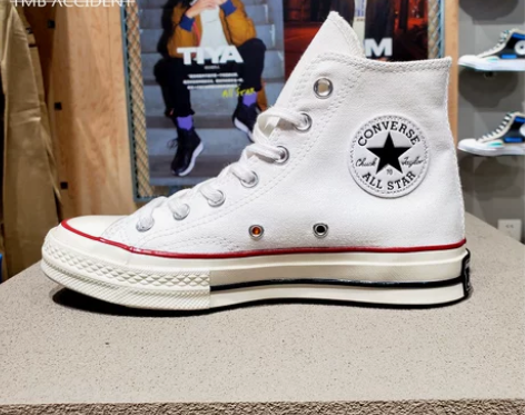 Converse匡威1970s三星标白色高...