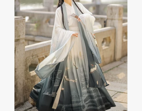 ?恋霜家的滕王阁 上衫+下裙+大袖三件套 ...