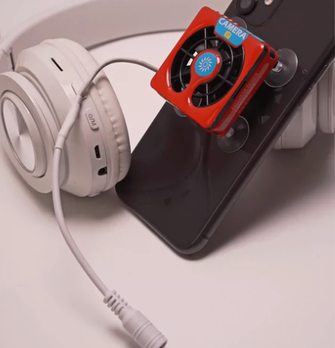 手机散热器风冷吸盘式 静音大风力 插充电宝...