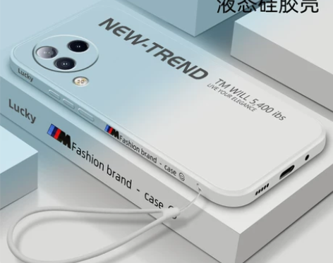 适用于小米civi3手机壳新款渐变液态硅胶...