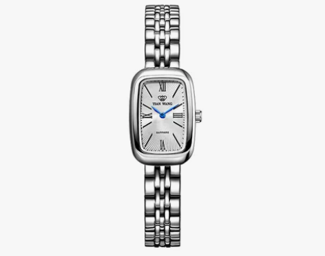 天王表手表女石英方形知性女表小表盘3100...