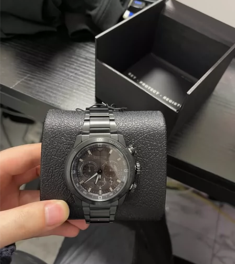 西铁城CITIZEN夜鹰光动能防水三眼计时...