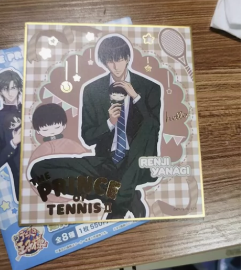 网球王子抱娃色纸 柳莲二 标价不包邮可直拍...