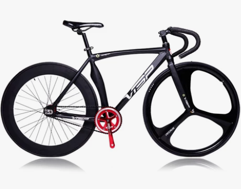 VISP弯刀肌肉死飞自行车 竞速三刀轮单车...