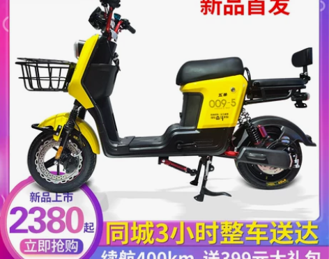 五羊新品009-5五代电动车新国标电瓶车6...