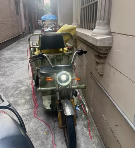 台铃三轮电动车 迷彩小三轮儿，车箱1.1米...