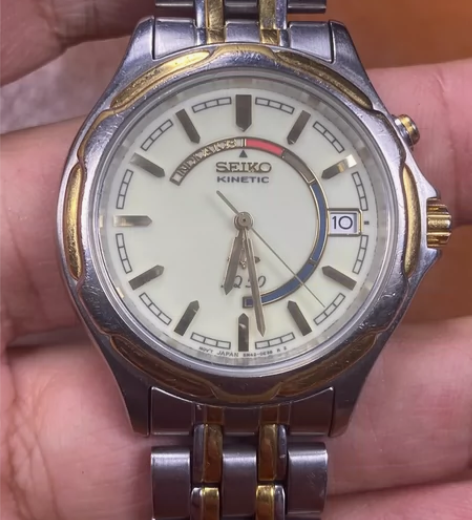 精工seiko kinetic男式人工动能...