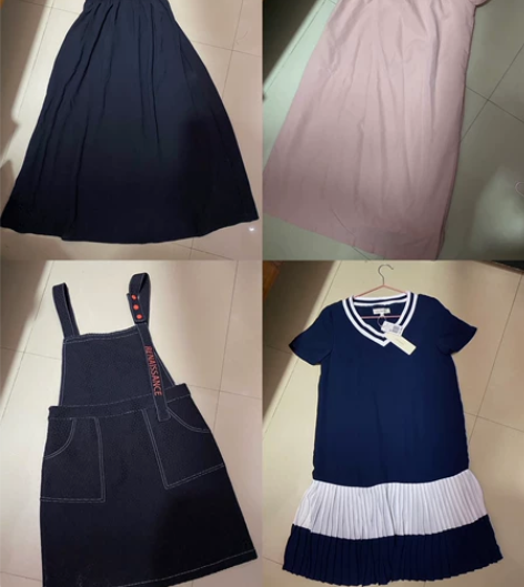 吊带连衣裙背带裙、全新的 一次都没穿过、 ...